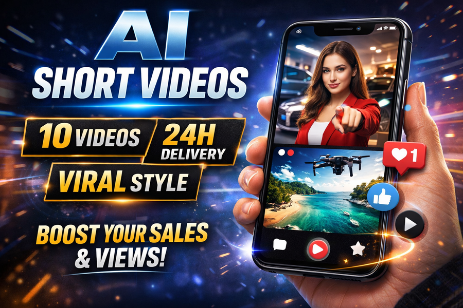 I will create viral ai short videos for tiktok, instagram, ads, or personal