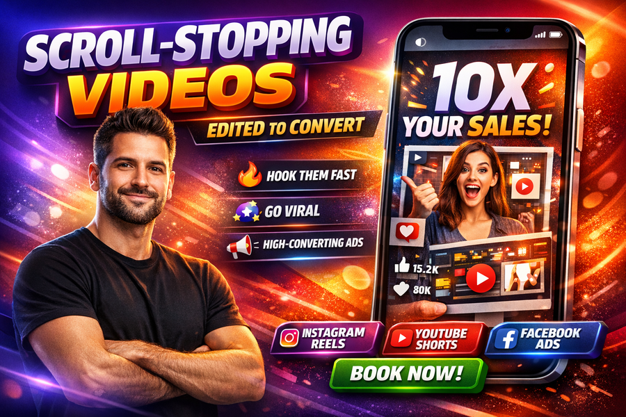 I will edit engaging instagram reels, youtube shorts, and high converting facebook ads